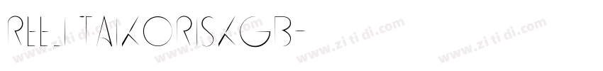 REElI TaikoRiskGB字体转换